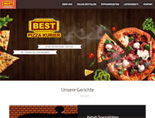 Tablet Screenshot of pizzabest.ch